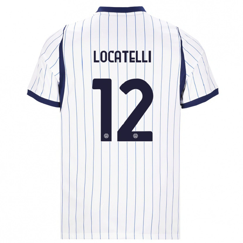 Danxen Homem Camisola Tommaso Locatelli #12 Branco Azul Marinho Alternativa 2026/27 Camisa