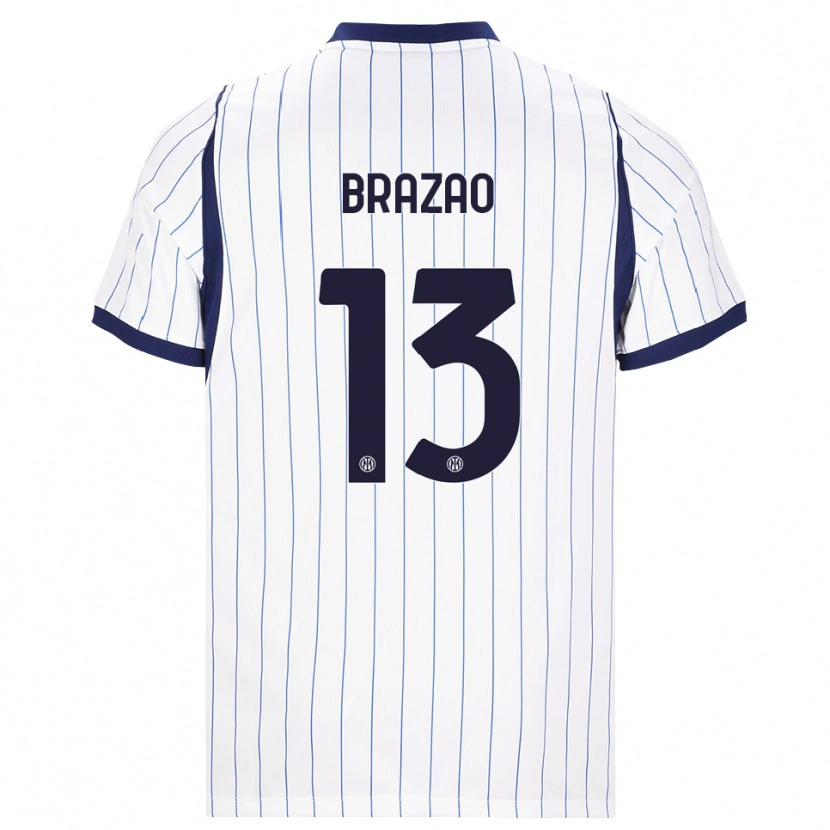 Danxen Homem Camisola Gabriel Brazao #13 Branco Azul Marinho Alternativa 2026/27 Camisa