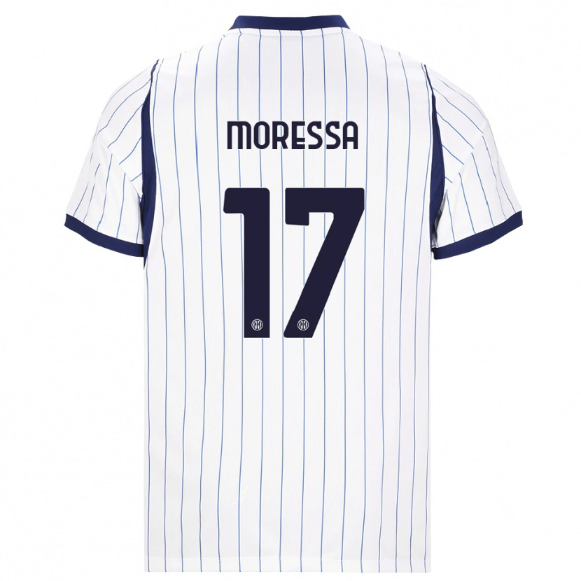 Danxen Homem Camisola Kevin Moressa #17 Branco Azul Marinho Alternativa 2026/27 Camisa