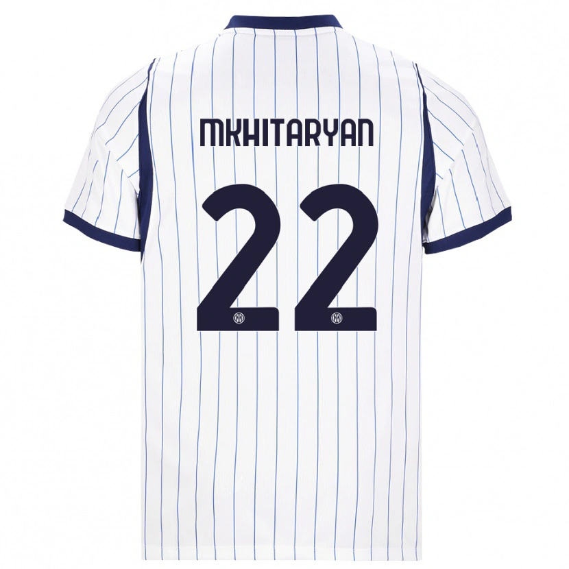 Danxen Homem Camisola Henrikh Mkhitaryan #22 Branco Azul Marinho Alternativa 2026/27 Camisa