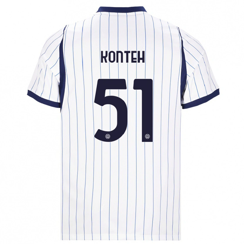 Danxen Homem Camisola Amadou Konteh #51 Branco Azul Marinho Alternativa 2026/27 Camisa