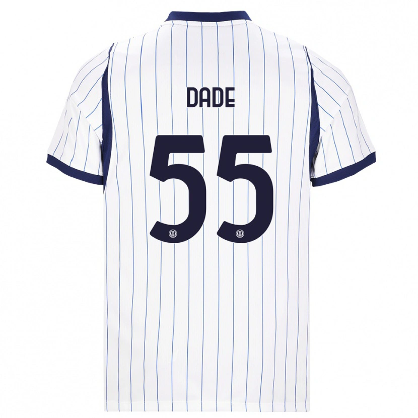 Danxen Homem Camisola Emmanuel Dade #55 Branco Azul Marinho Alternativa 2026/27 Camisa