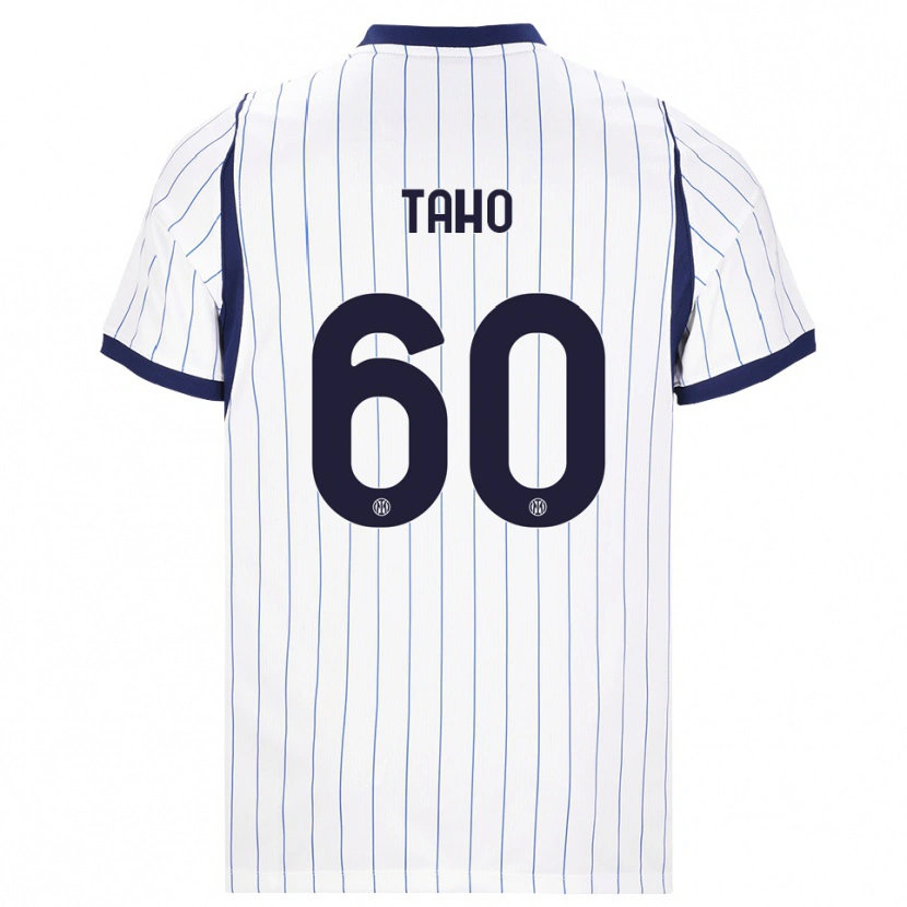 Danxen Homem Camisola Alain Taho #60 Branco Azul Marinho Alternativa 2026/27 Camisa