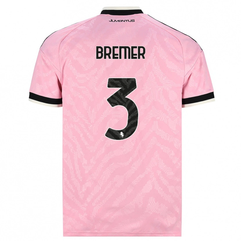 Danxen Homem Camisola Gleison Bremer Silva Nascimento #3 Preto Rosa Alternativa 2026/27 Camisa