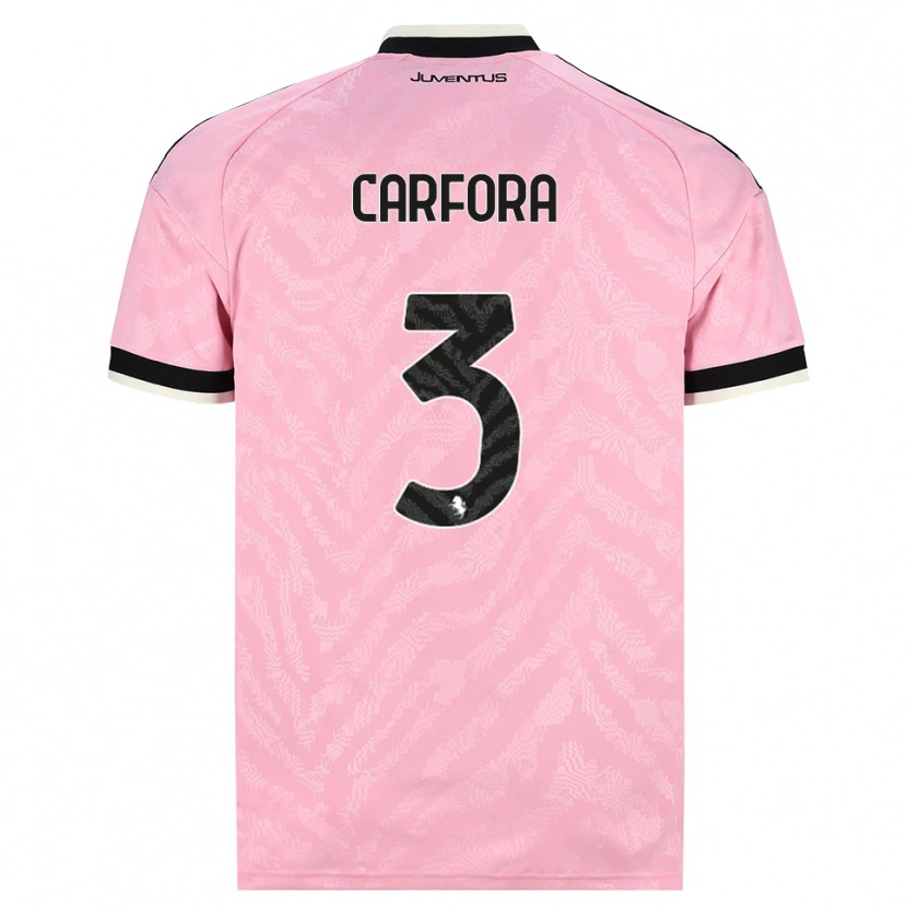 Danxen Homem Camisola Riccardo Carfora #3 Preto Rosa Alternativa 2026/27 Camisa