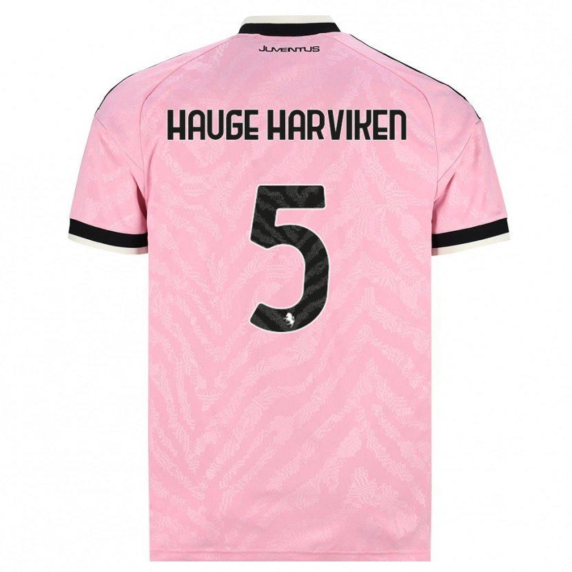 Danxen Homem Camisola Mathilde Hauge Harviken #5 Preto Rosa Alternativa 2026/27 Camisa