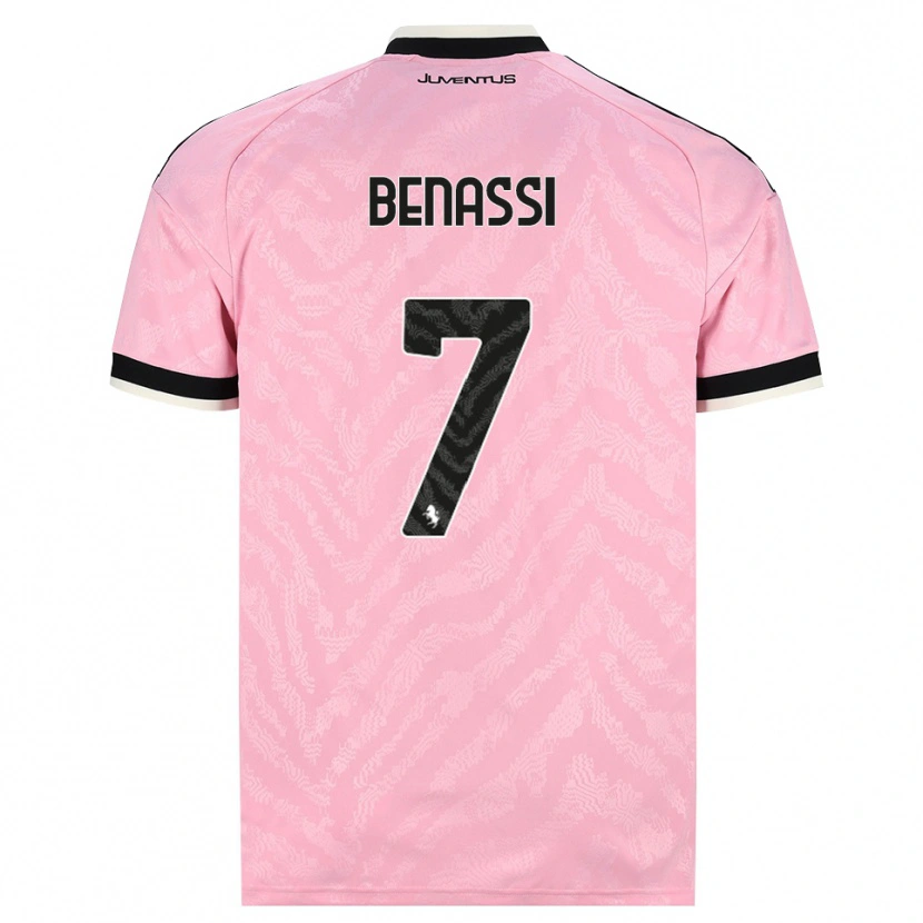 Danxen Homem Camisola Federico Benassi #7 Preto Rosa Alternativa 2026/27 Camisa
