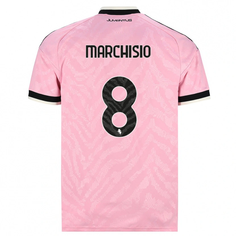 Danxen Homem Camisola Davide Marchisio #8 Preto Rosa Alternativa 2026/27 Camisa