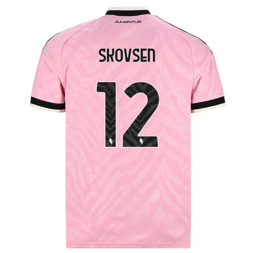 Danxen Homem Camisola Matilde Lundorf Skovsen #12 Preto Rosa Alternativa 2026/27 Camisa