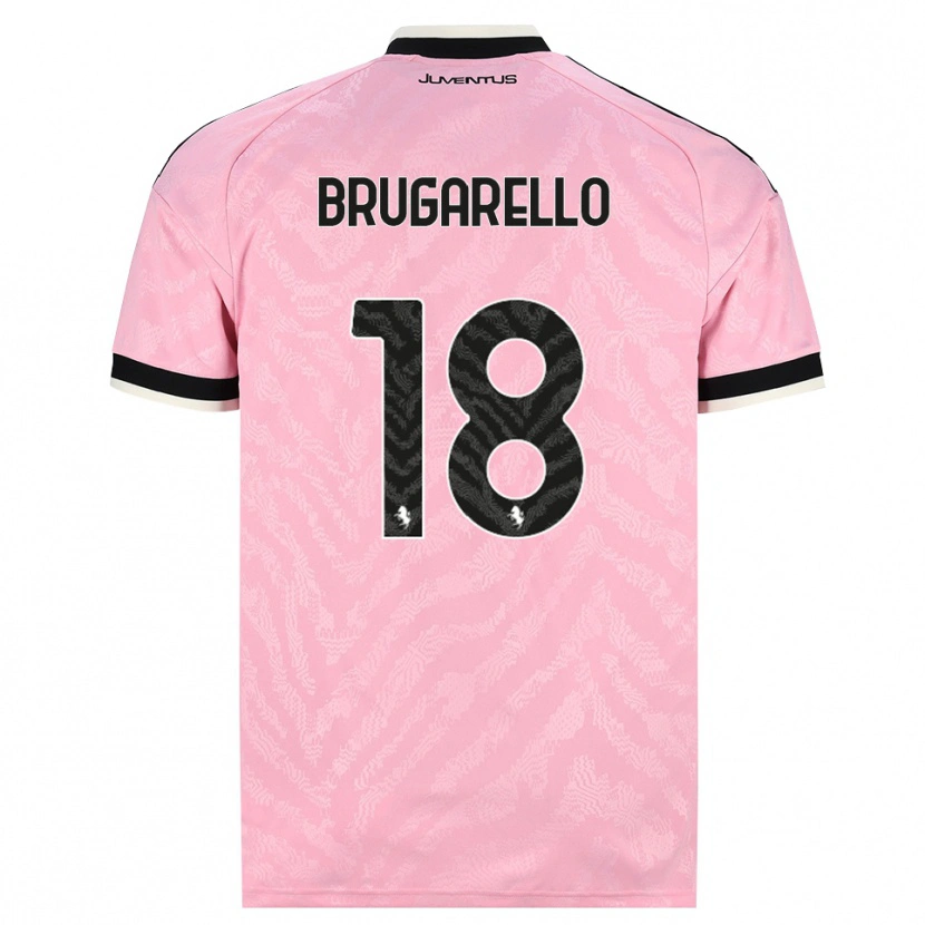 Danxen Homem Camisola Mattia Brugarello #18 Preto Rosa Alternativa 2026/27 Camisa