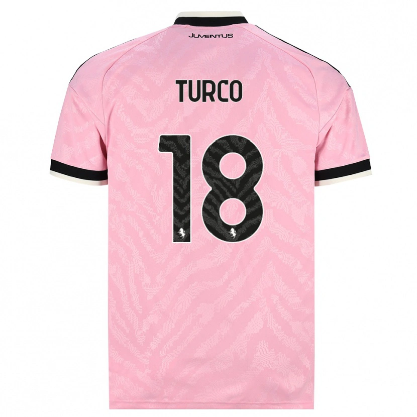 Danxen Homem Camisola Nicolo Turco #18 Preto Rosa Alternativa 2026/27 Camisa