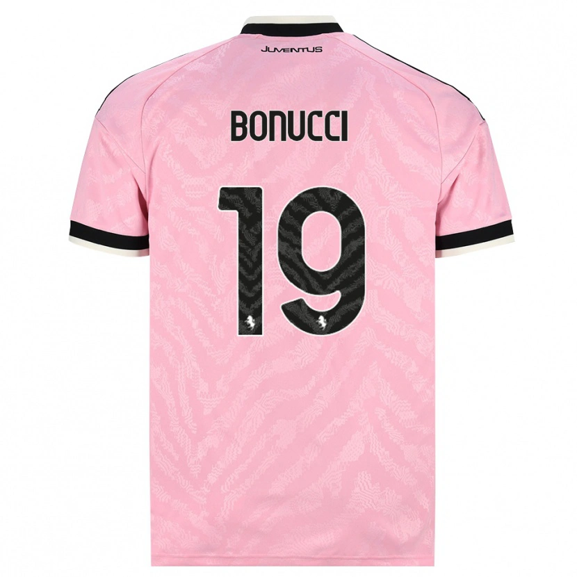 Danxen Homem Camisola Leonardo Bonucci #19 Preto Rosa Alternativa 2026/27 Camisa