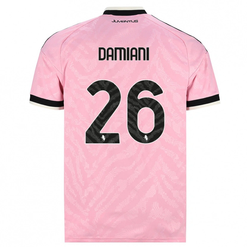 Danxen Homem Camisola Samuele Damiani #26 Preto Rosa Alternativa 2026/27 Camisa