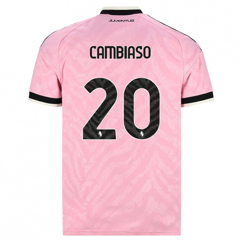 Danxen Homem Camisola Andrea Cambiaso #20 Preto Rosa Alternativa 2026/27 Camisa