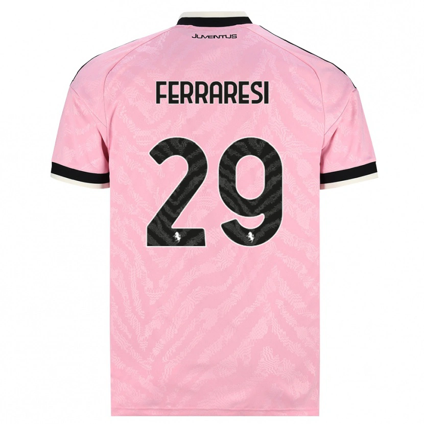 Danxen Homem Camisola Eleonora Ferraresi #29 Preto Rosa Alternativa 2026/27 Camisa