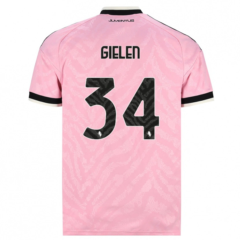 Danxen Homem Camisola Wout Gielen #34 Preto Rosa Alternativa 2026/27 Camisa