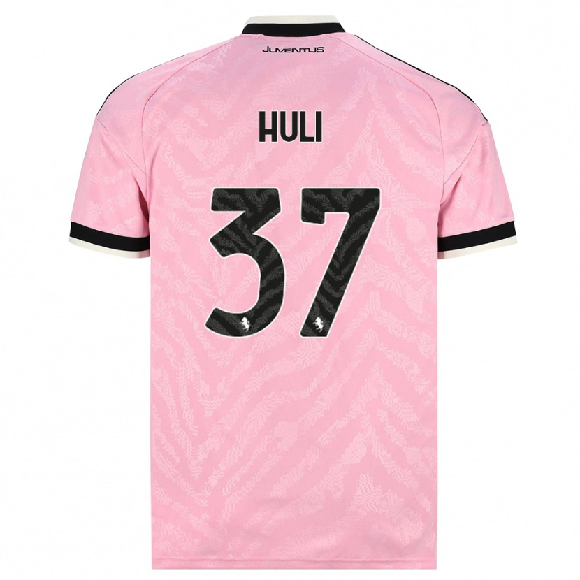 Danxen Homem Camisola Raffaele Huli #37 Preto Rosa Alternativa 2026/27 Camisa