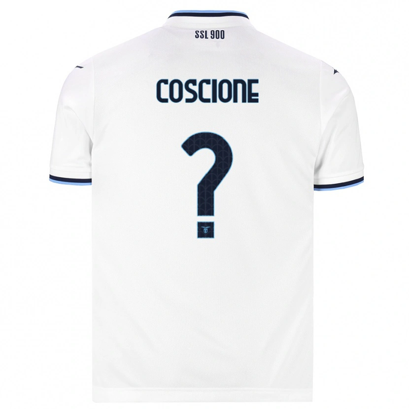 Danxen Homem Camisola Guido Coscione #0 Branco Azul Marinho Alternativa 2026/27 Camisa