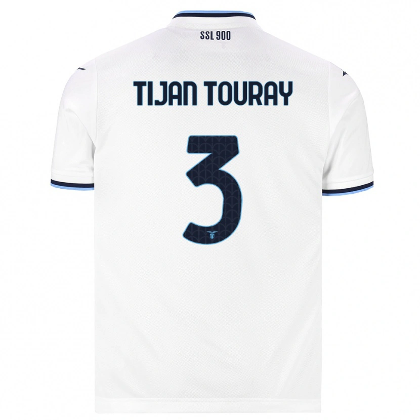 Danxen Homem Camisola Sheikh Tijan Touray #3 Branco Azul Marinho Alternativa 2026/27 Camisa