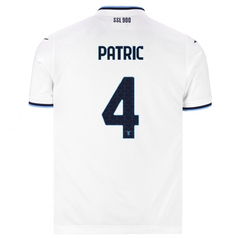 Danxen Homem Camisola Patricio Gabarrón Gil #4 Branco Azul Marinho Alternativa 2026/27 Camisa