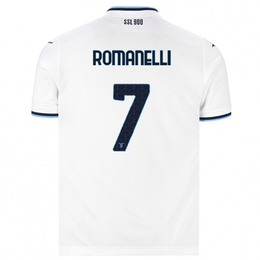 Danxen Homem Camisola Nicolas Romanelli #7 Branco Azul Marinho Alternativa 2026/27 Camisa
