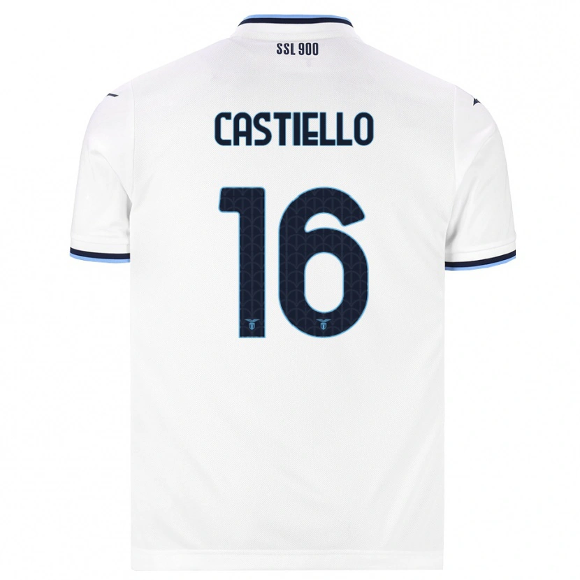 Danxen Homem Camisola Antonietta Castiello #16 Branco Azul Marinho Alternativa 2026/27 Camisa