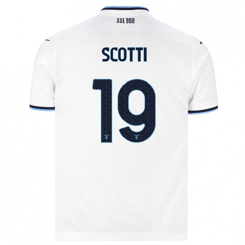 Danxen Homem Camisola Asia Scotti #19 Branco Azul Marinho Alternativa 2026/27 Camisa