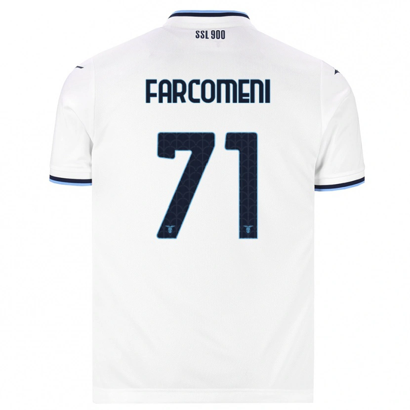 Danxen Homem Camisola Valerio Farcomeni #71 Branco Azul Marinho Alternativa 2026/27 Camisa