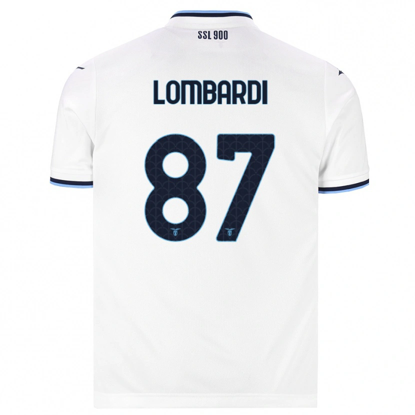 Danxen Homem Camisola Cristiano Lombardi #87 Branco Azul Marinho Alternativa 2026/27 Camisa