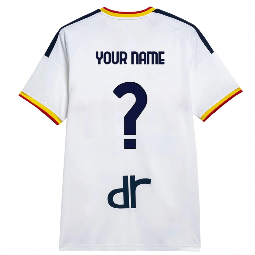 Danxen Homem Camisola Seu Nome #0 Branco Amarelo Vermelho Alternativa 2026/27 Camisa