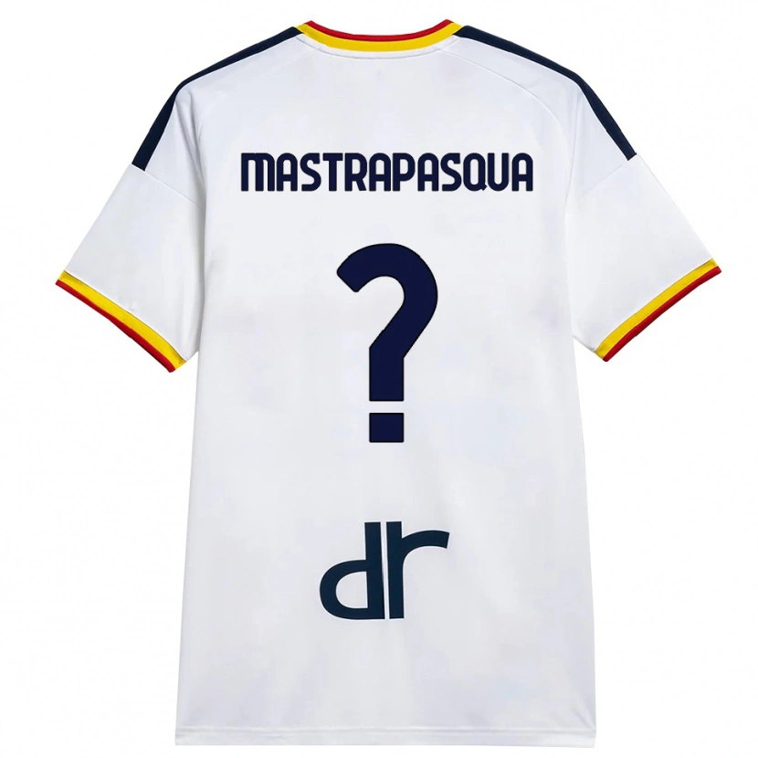 Danxen Homem Camisola Tommaso Mastrapasqua #0 Branco Amarelo Vermelho Alternativa 2026/27 Camisa