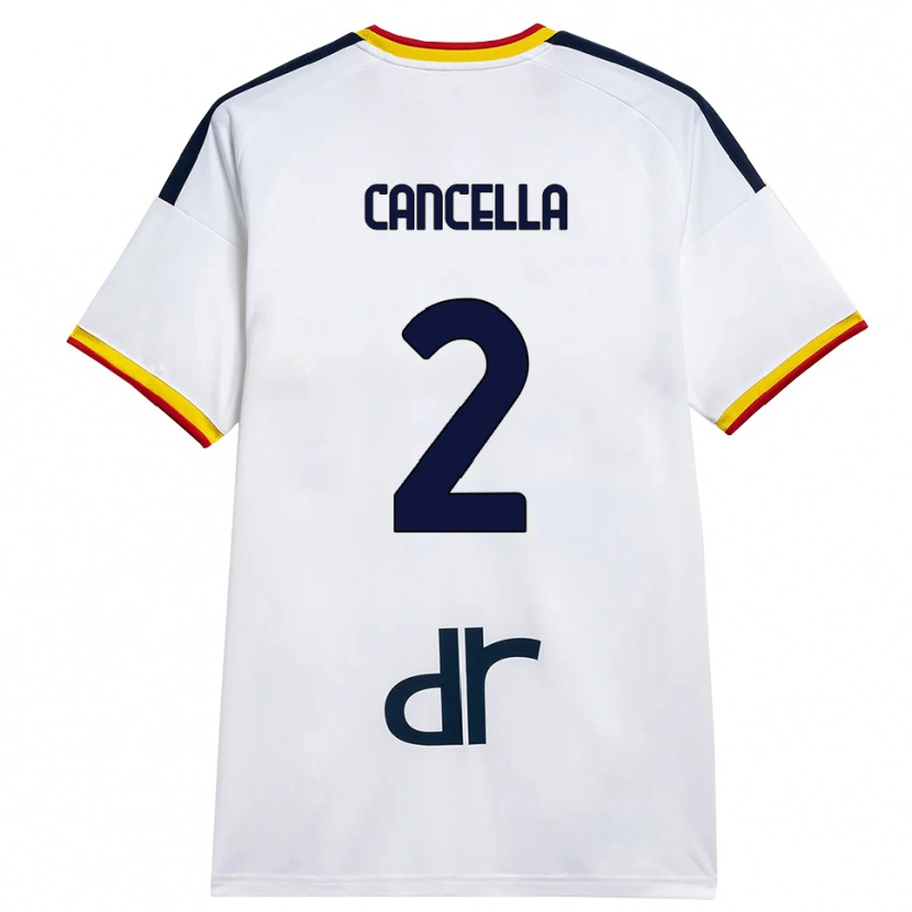 Danxen Homem Camisola Daniel Cancella #2 Branco Amarelo Vermelho Alternativa 2026/27 Camisa