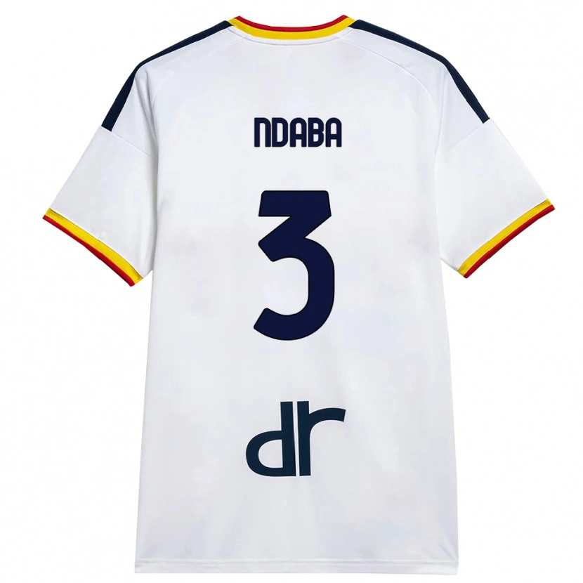 Danxen Homem Camisola Corrie Ndaba #3 Branco Amarelo Vermelho Alternativa 2026/27 Camisa