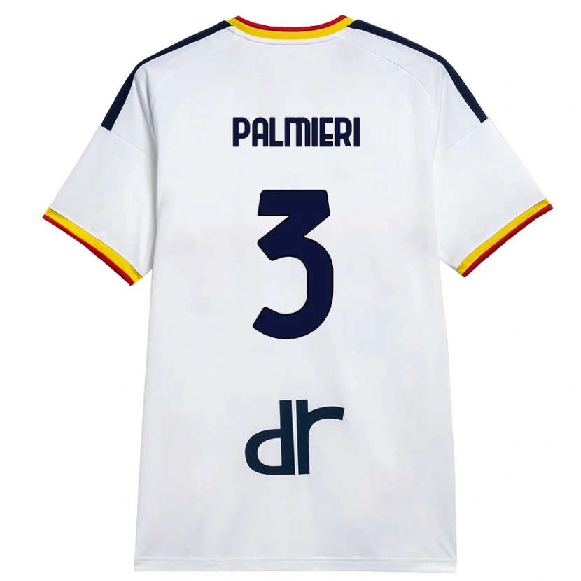 Danxen Homem Camisola Andrea Palmieri #3 Branco Amarelo Vermelho Alternativa 2026/27 Camisa