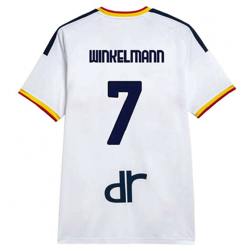 Danxen Homem Camisola Till Winkelmann #7 Branco Amarelo Vermelho Alternativa 2026/27 Camisa
