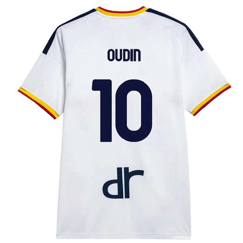 Danxen Homem Camisola Rémi Oudin #10 Branco Amarelo Vermelho Alternativa 2026/27 Camisa