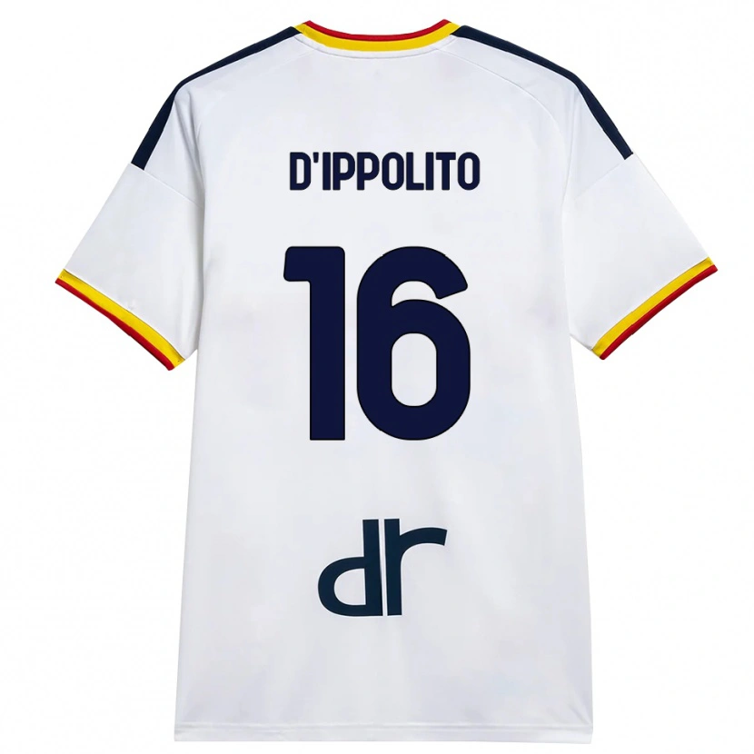 Danxen Homem Camisola Nicola D'ippolito #16 Branco Amarelo Vermelho Alternativa 2026/27 Camisa