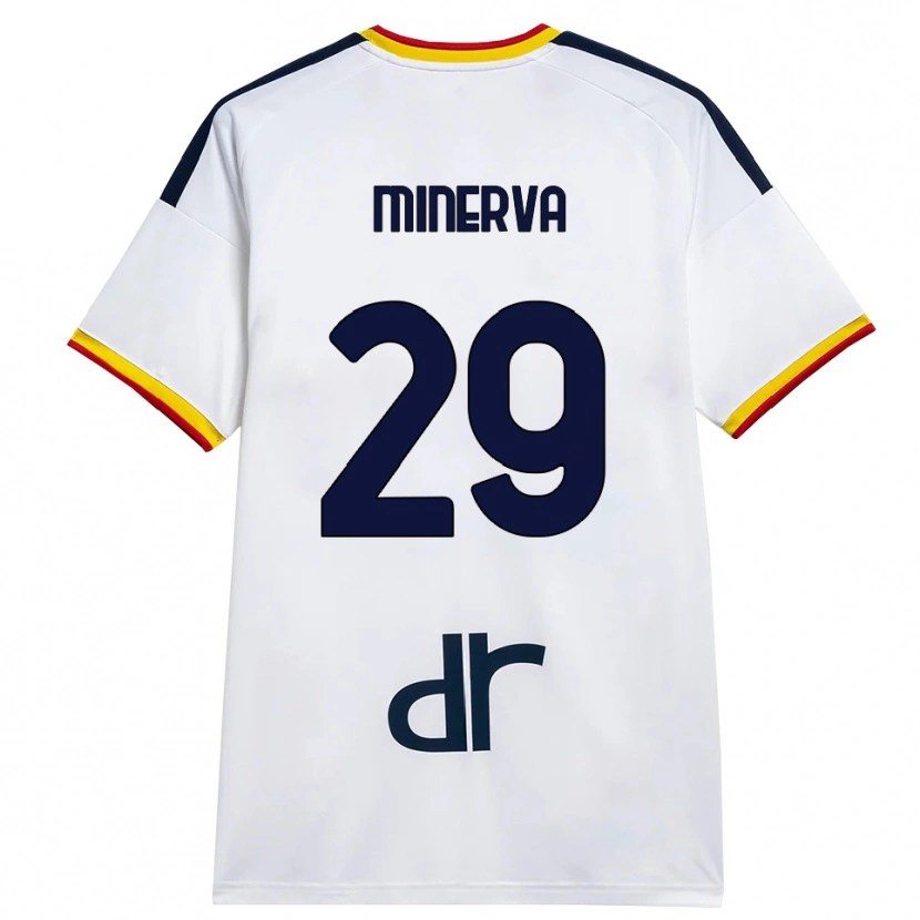 Danxen Homem Camisola Francesco Minerva #29 Branco Amarelo Vermelho Alternativa 2026/27 Camisa