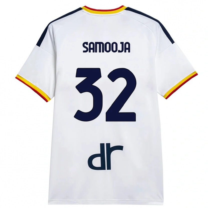 Danxen Homem Camisola Jasper Samooja #32 Branco Amarelo Vermelho Alternativa 2026/27 Camisa