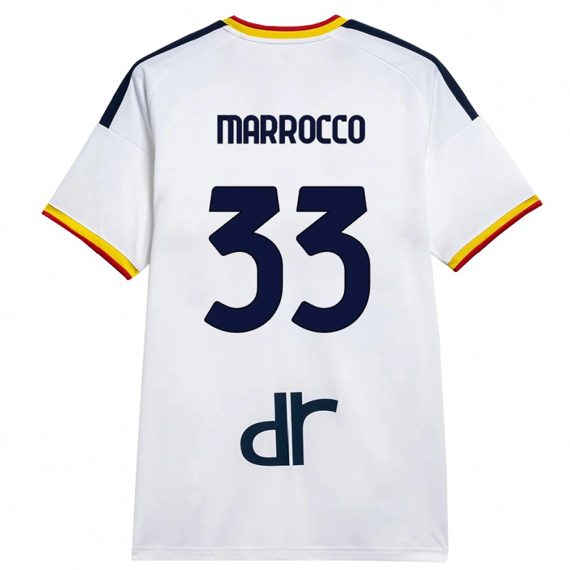 Danxen Homem Camisola Iacopo Marrocco #33 Branco Amarelo Vermelho Alternativa 2026/27 Camisa