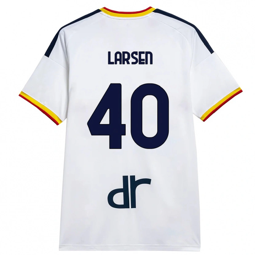 Danxen Homem Camisola Emil Larsen #40 Branco Amarelo Vermelho Alternativa 2026/27 Camisa