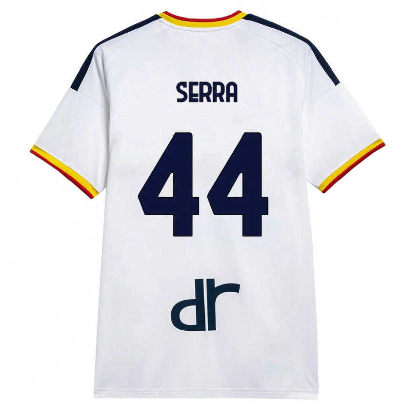 Danxen Homem Camisola Francesco Serra #44 Branco Amarelo Vermelho Alternativa 2026/27 Camisa