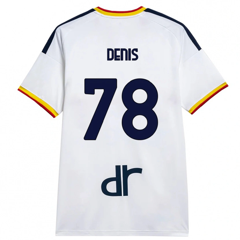 Danxen Homem Camisola Max Denis #78 Branco Amarelo Vermelho Alternativa 2026/27 Camisa