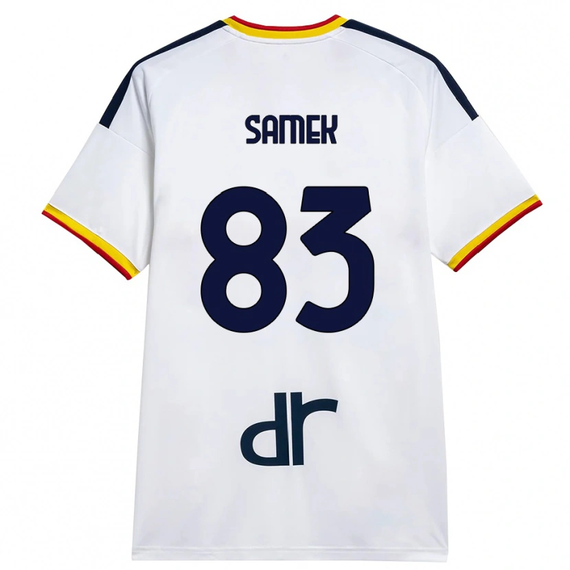 Danxen Homem Camisola Daniel Samek #83 Branco Amarelo Vermelho Alternativa 2026/27 Camisa