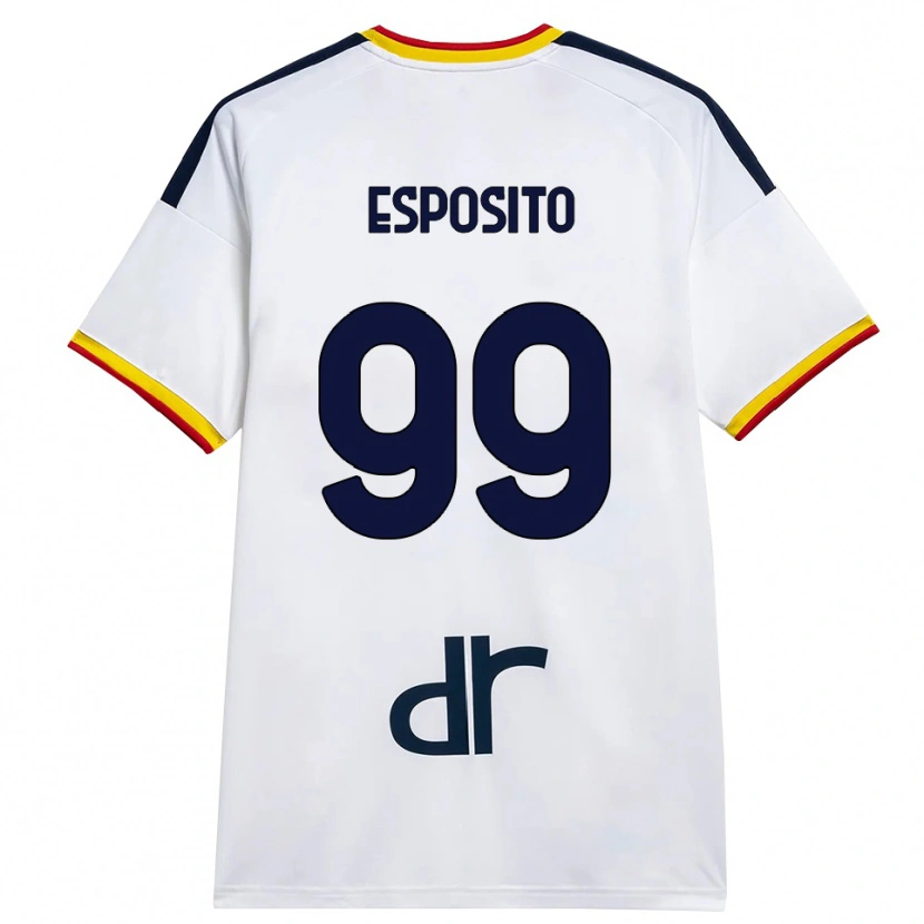 Danxen Homem Camisola Pasquale Esposito #99 Branco Amarelo Vermelho Alternativa 2026/27 Camisa