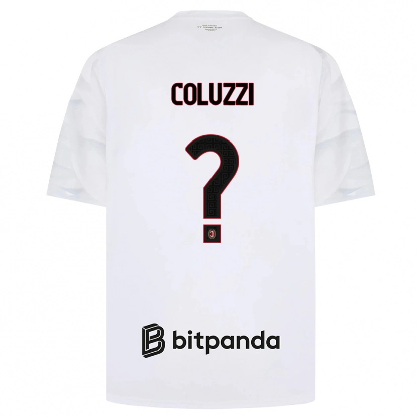 Danxen Homem Camisola Simone Coluzzi #0 Branco Vermelho Preto Alternativa 2026/27 Camisa