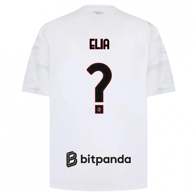 Danxen Homem Camisola Emanuele Elia #0 Branco Vermelho Preto Alternativa 2026/27 Camisa