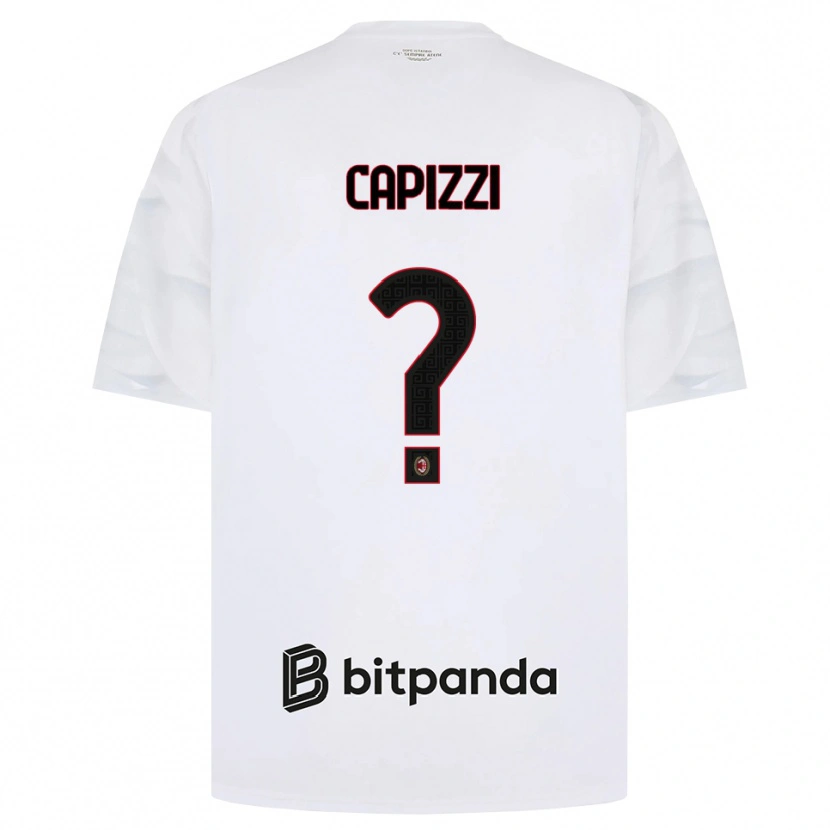 Danxen Homem Camisola Edoardo Capizzi #0 Branco Vermelho Preto Alternativa 2026/27 Camisa