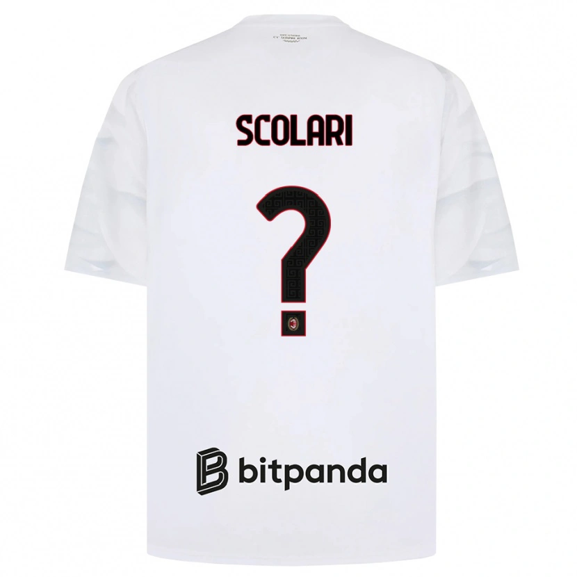 Danxen Homem Camisola Davide Scolari #0 Branco Vermelho Preto Alternativa 2026/27 Camisa