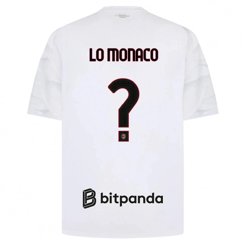 Danxen Homem Camisola Kevin Lo Monaco #0 Branco Vermelho Preto Alternativa 2026/27 Camisa